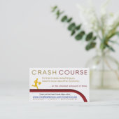 白いCCの広告宣伝カード(一般的な) 名刺 (スタンド正面)