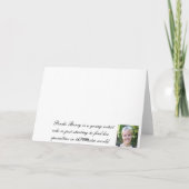 白いclemetisのサンキューカード サンキューカード (裏面)