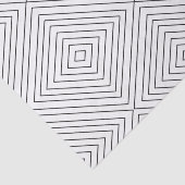 白いCoのモダンで幾何学的な黒い正方形パターン 薄葉紙 (詳細)