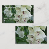 白いFoxgloveによっては名刺が開花します 名刺 (正面/裏面)