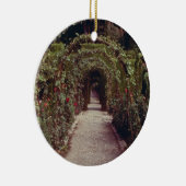 白いGeneralifeのアルハンブラ、グラナダ、スペインのflo セラミックオーナメント (右)