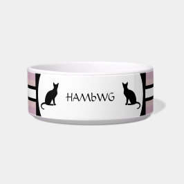 白いHAMbWGにカスタマイズ可能なキャットフードボウル ボウル