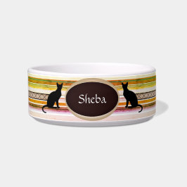 白いHAMbWGにカスタマイズ可能なキャットフードボウル ボウル