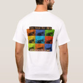 白いHRGのTシャツ Tシャツ (裏面)