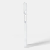 白いiphcnmの上に黒のイチゴ Case-Mate iPhoneケース (裏面 / 左)