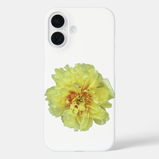 白いiPhone / iPadケースのゴールデンホワイトのボタン Case-Mate iPhoneケース (裏面)