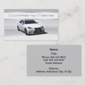 白いLexusの名刺 名刺 (正面/裏面)