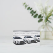 白いLexusの名刺 名刺 (スタンド正面)