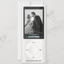 白いMP3ミュージックプレーヤーの結婚式