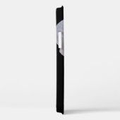 白いPhalaenopsis Orchid on Black Case-Mate iPhoneケース (裏面 / 右)