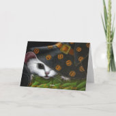 白いRAT/MICE/MOUSEハロウィンカード カード (裏面)