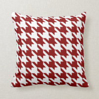 白いRed Pied De Poule Houndstooth