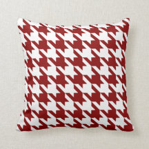 白いRed Pied De Poule Houndstooth