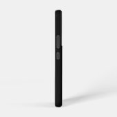 白いsgaの上に黒のイチゴ samsung galaxyケース (右側面)
