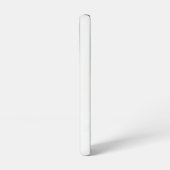 白いsgcnmの上に黒のイチゴ samsung galaxyケース (左側面)