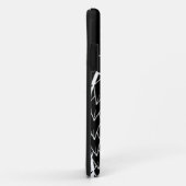 白いsilverfernニュージーランドの国の象徴の芸術 Case-Mate iPhoneケース (裏面/右)