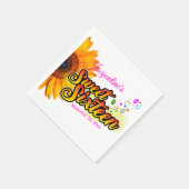 白いSweet sixteen スタンダードカクテルナプキン (角)