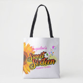 白いSweet sixteen トートバッグ (正面)