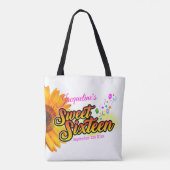 白いSweet sixteen トートバッグ (裏面)