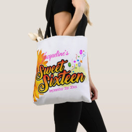 白いSweet sixteen トートバッグ