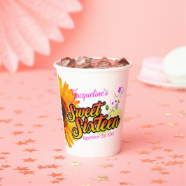 白いSweet sixteen 紙コップ
