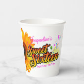 白いSweet sixteen 紙コップ (裏面)