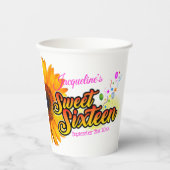 白いSweet sixteen 紙コップ (正面)