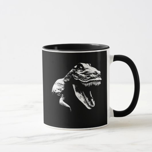 白いTのレックス マグカップ (右)