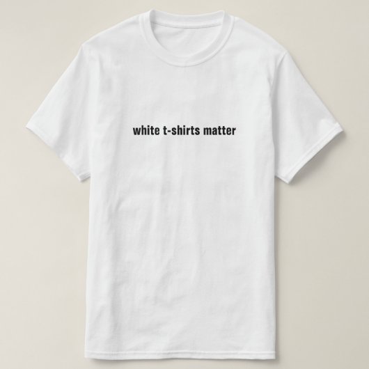 白いTシャツが大事 Tシャツ (デザイン正面)