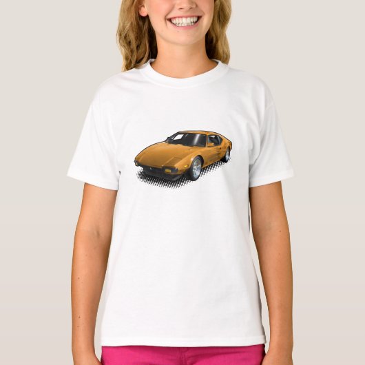 白いTシャツのオレンジPantera Tシャツ (正面)