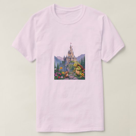 白いTシャツのディズニーランド Tシャツ (デザイン正面)