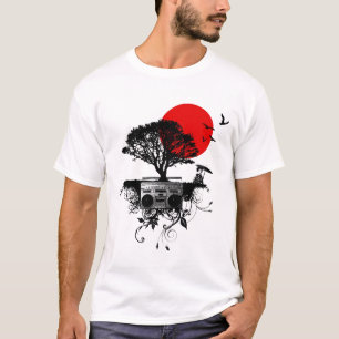 白いTシャツの日本のための私の心拍 Tシャツ