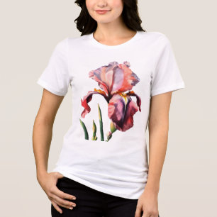 白いTシャツの花 トライブレンドTシャツ