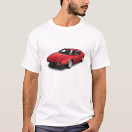 白いTシャツの赤いPantera Tシャツ