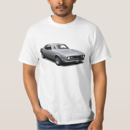 白いTシャツの銀製のCamaro Tシャツ