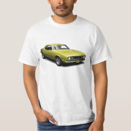 白いTシャツの黄色いCamaro Tシャツ