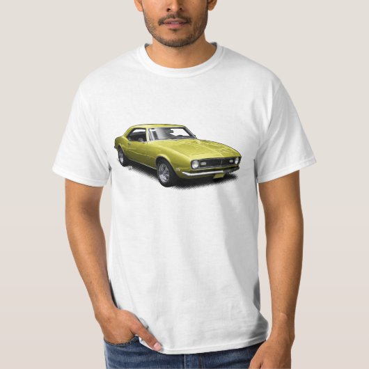 白いTシャツの黄色いCamaro Tシャツ (正面)