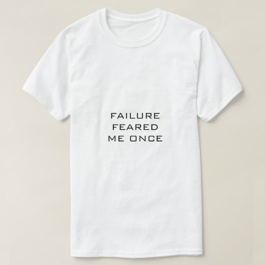 白いTシャツの黒い文字が失敗すると怖かった Tシャツ (デザイン正面)