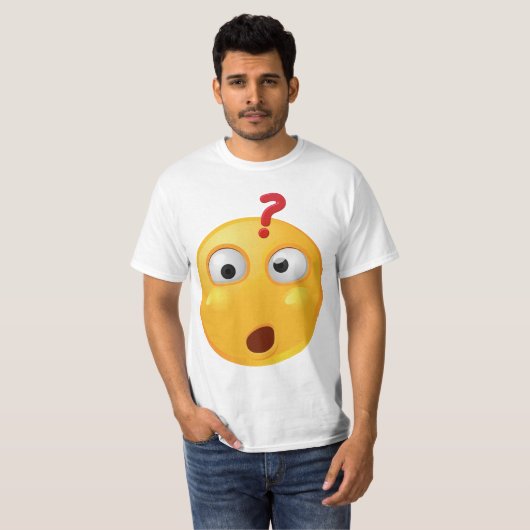 白いTシャツのemojiを疑問に思うこと Tシャツ (正面フル)