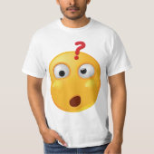 白いTシャツのemojiを疑問に思うこと Tシャツ (正面)