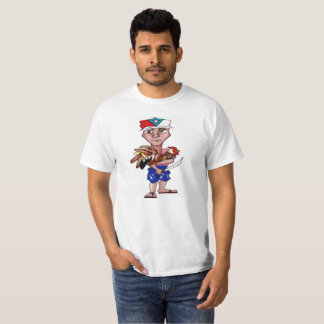 白いTシャツ「ALBINO SANTIAGO」 Tシャツ