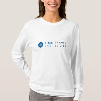 白いTTIのロゴの長袖のTシャツ Tシャツ