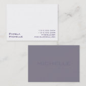 白いV 名刺 (正面/裏面)