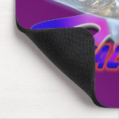 白いWalleye マウスパッド (コーナー)