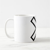 白いXの十字 コーヒーマグカップ (左)