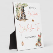 白うさぎとティーカビクトリアンップマウス フォトプラーク (側面)