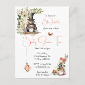 白うさぎとティーカビクトリアンップマウス ポストカード (正面)