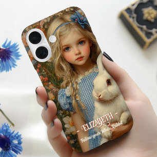 白うさぎのいる不思議の国のアリス iPhone 16ケース
