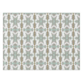 白うさぎのテーブルクロスクリスマスベリーソフトグリーン テーブルクロス (正面(横))