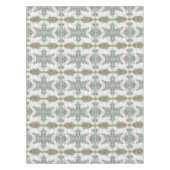 白うさぎのテーブルクロスクリスマスベリーソフトグリーン テーブルクロス (正面)